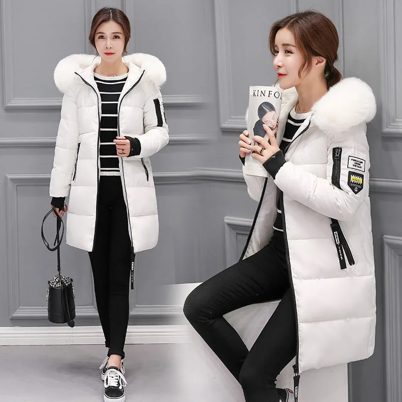 Winter jacket women 2018 new female parka coat feminina long down jacket plus size long hooded duck down coat jacket Women